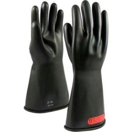 PIP PIP Electrical Rated Gloves, Black, 14in, Unlined, Smooth Finish, Beaded, Class 0, 10 150-0-14/10